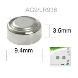 DV TECH ALKALINA BUTTON CELL BATTERY LR936/394/AG9 DV TECH ALKALINA BUTTON CELL BATTERY LR936/394/AG9